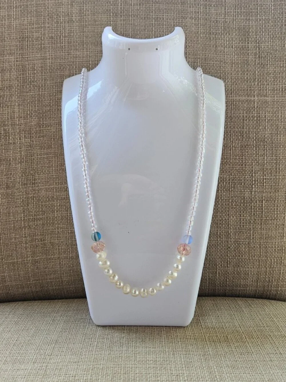 Women Necklace Beaded Faux Pearl Fashion Jewelry Long Necklace Unbranded